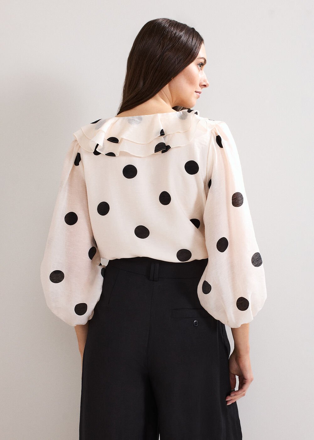 Jaqlyn Spot Blouse Pink