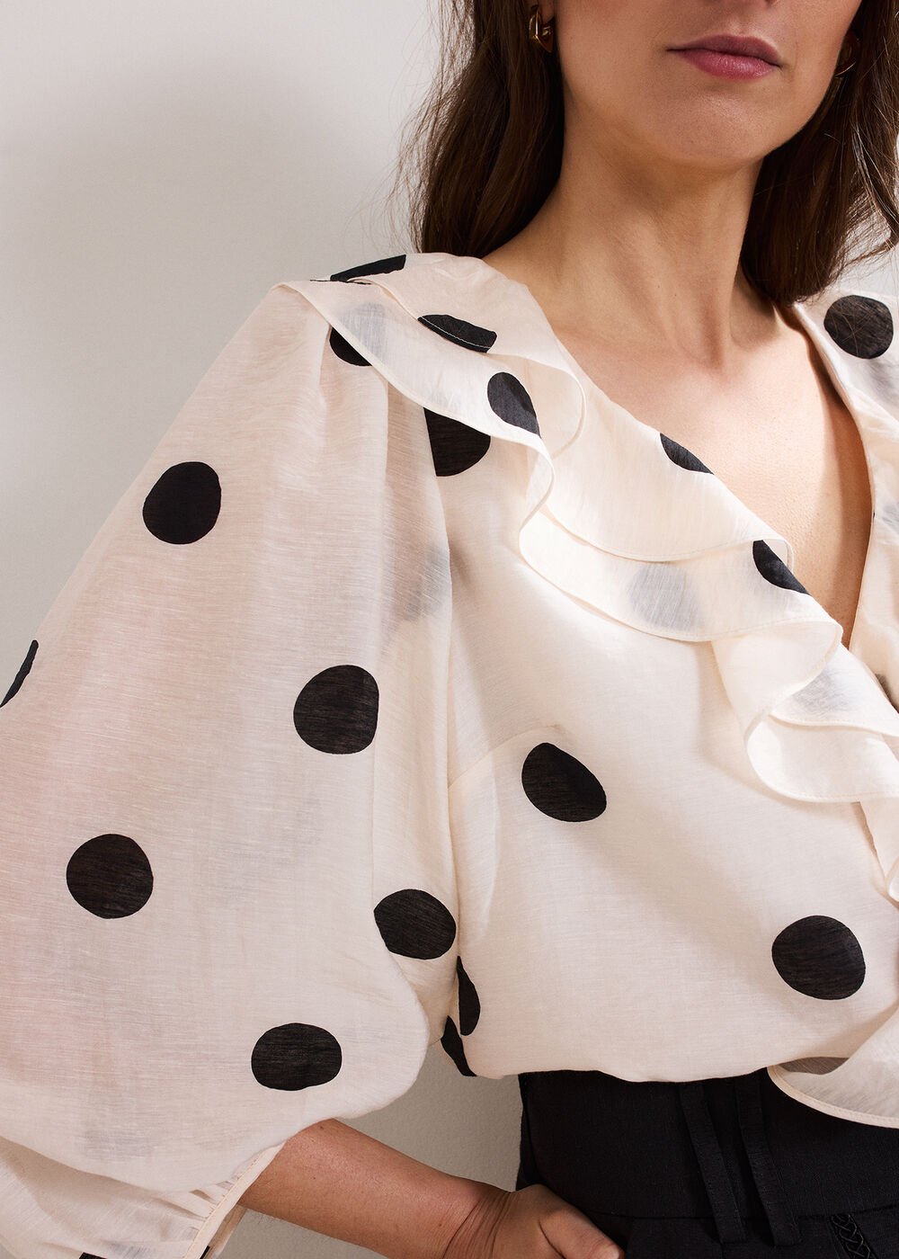 Jaqlyn Spot Blouse Pink