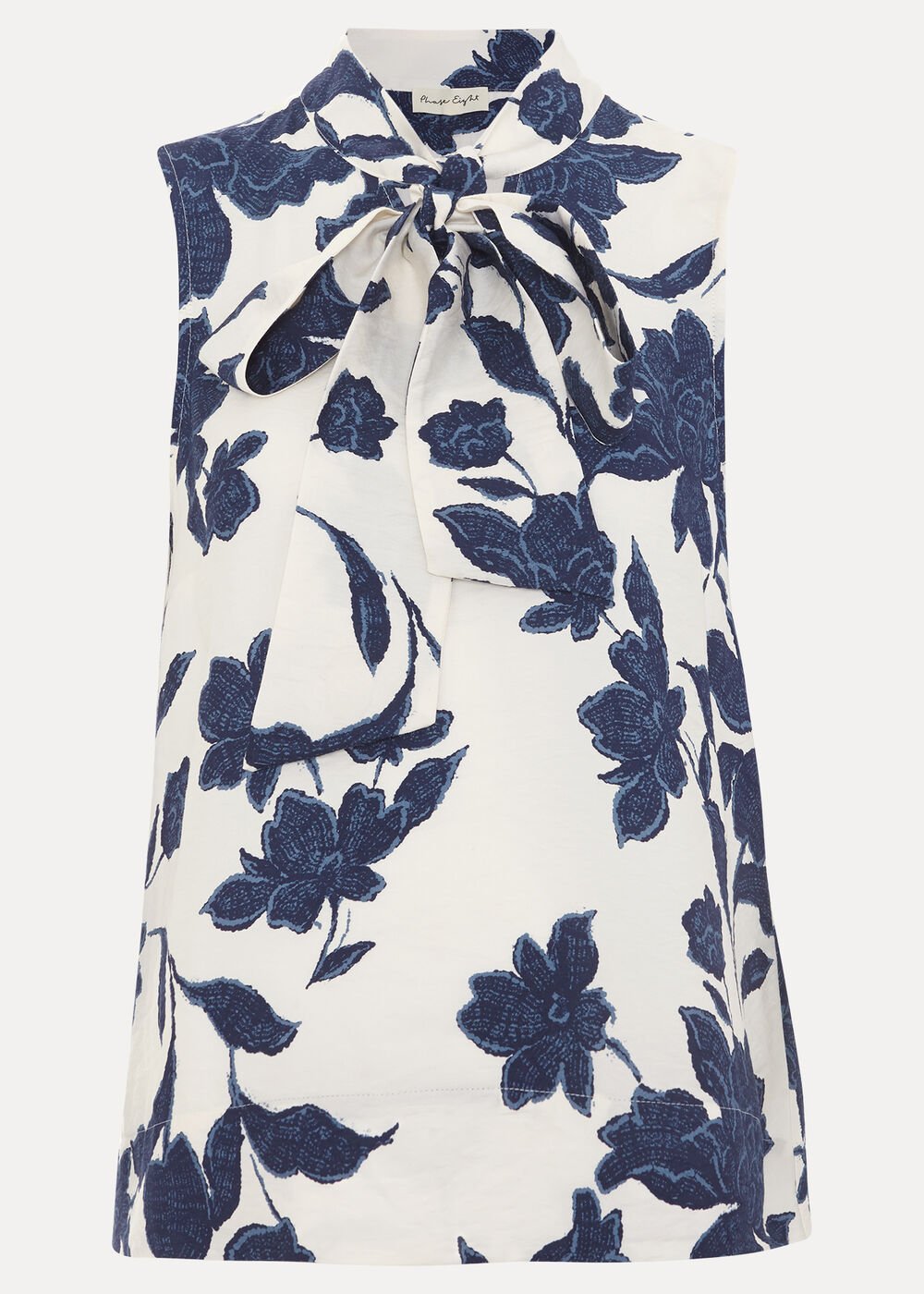 Junie Floral Blouse Navy/Ivory