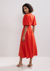 Zarah Midi Dress Orange
