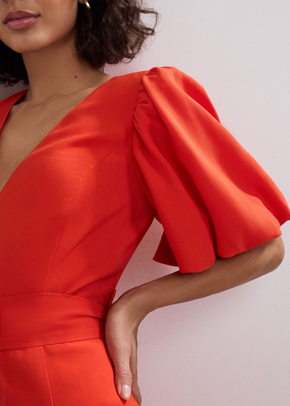 Zarah Midi Dress Orange