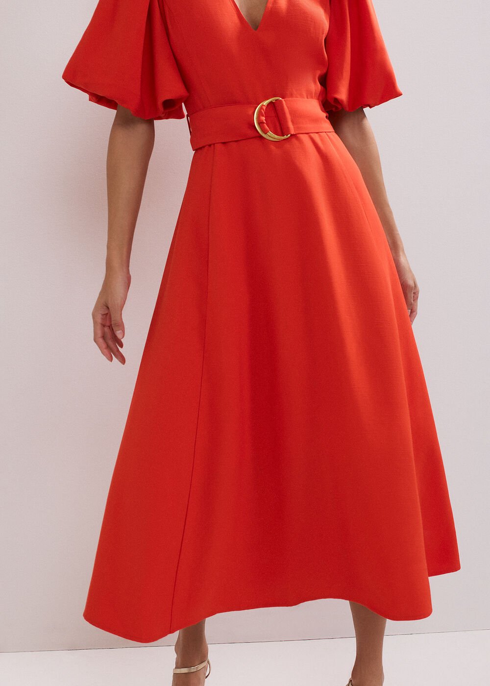 Zarah Midi Dress Orange