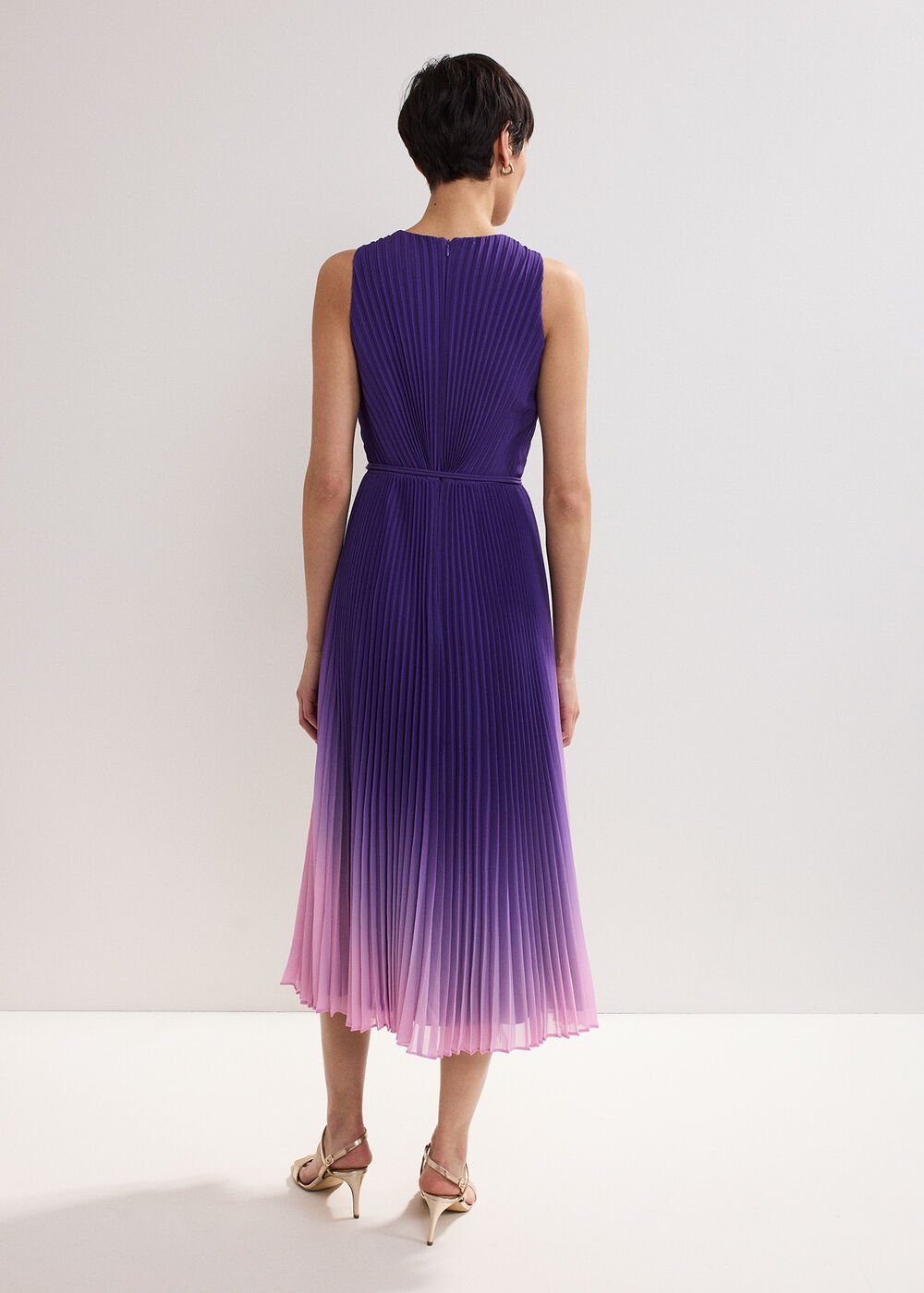 Simara Ombre Midi Dress Purple