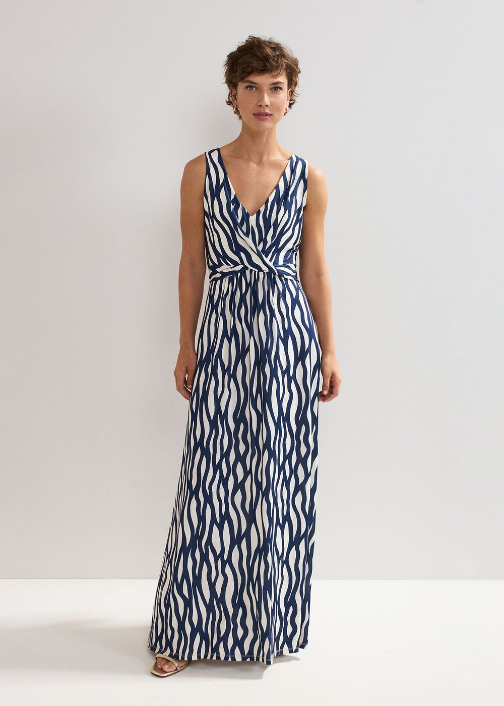 Artemis Dress Navy/Ivory