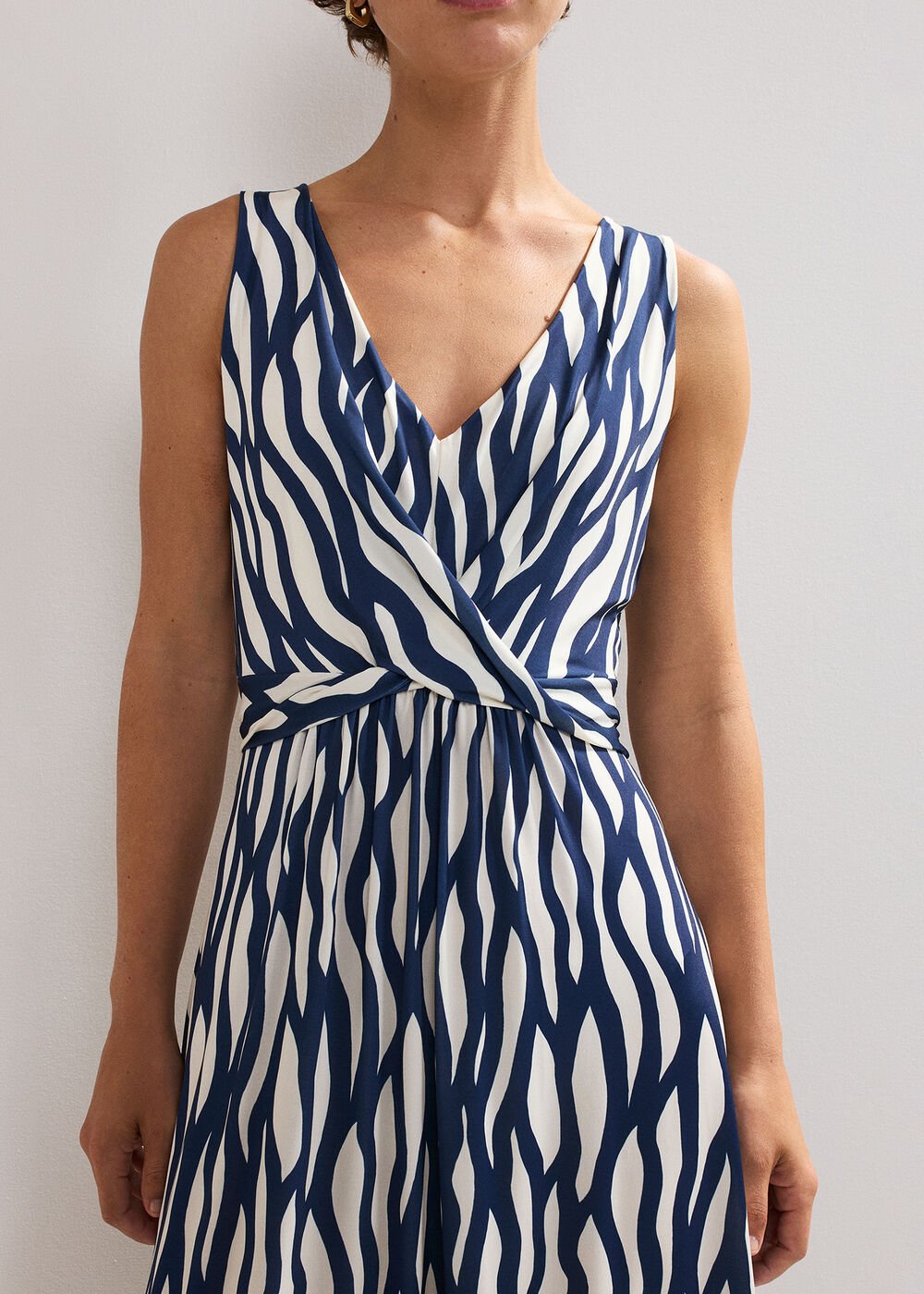 Artemis Dress Navy/Ivory