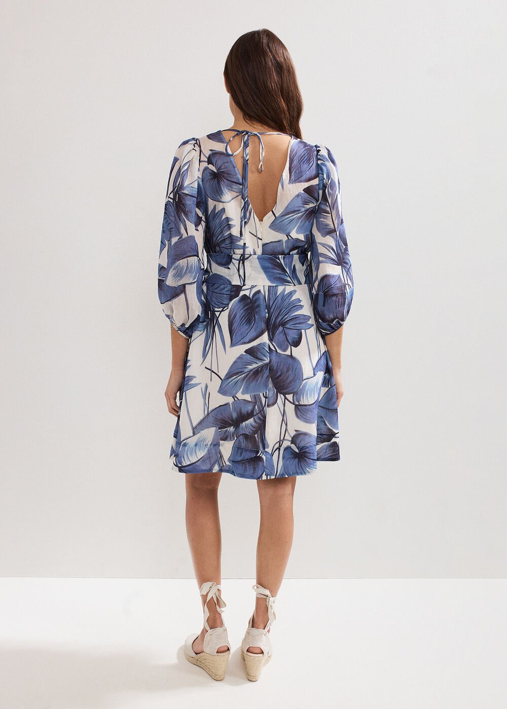 Kaya Printed Dress Blue