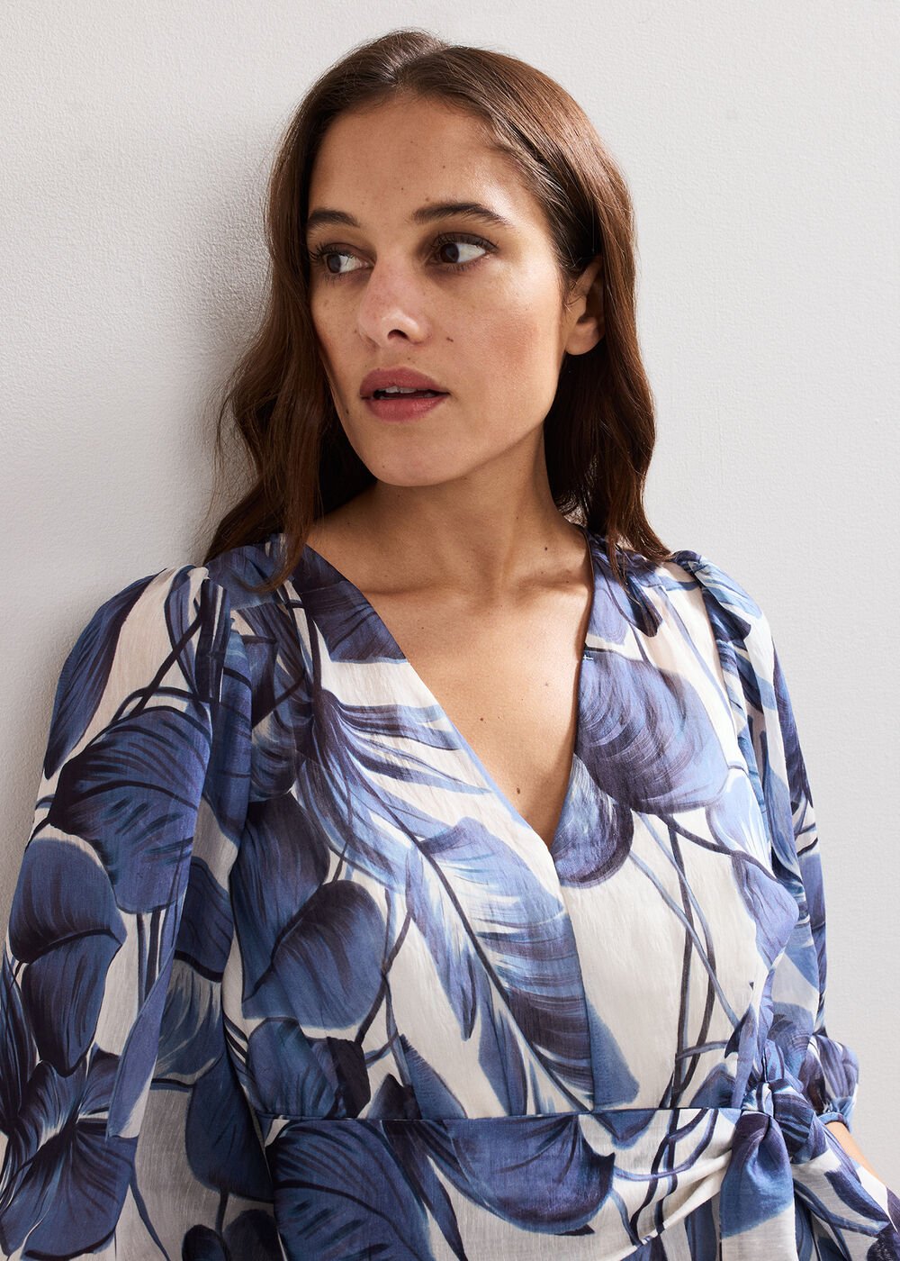 Kaya Printed Dress Blue