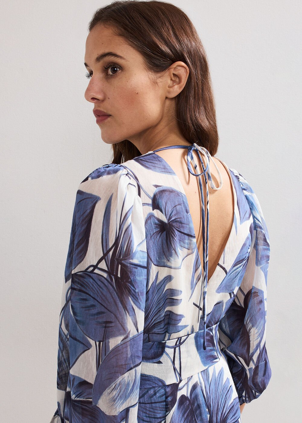 Kaya Printed Dress Blue