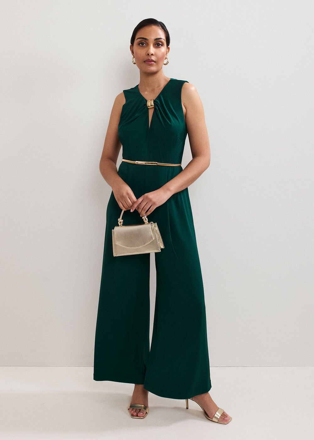 Petite Alinda Jumpsuit Teal