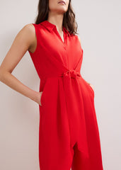 Becky Tie Front Jump Red