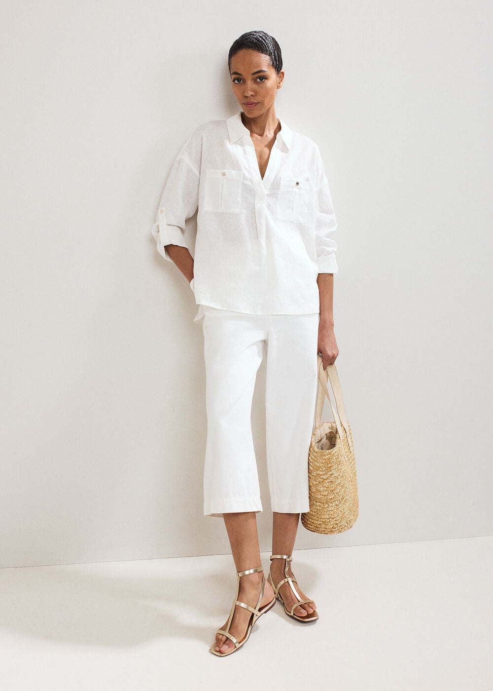 Arla Linen Shirt White