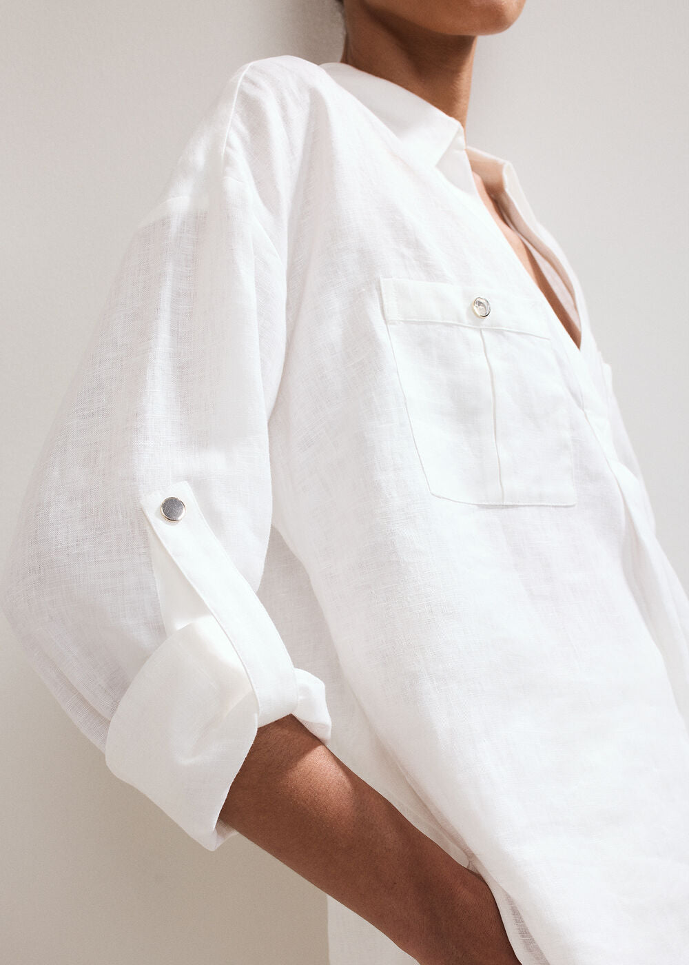 Arla Linen Shirt White