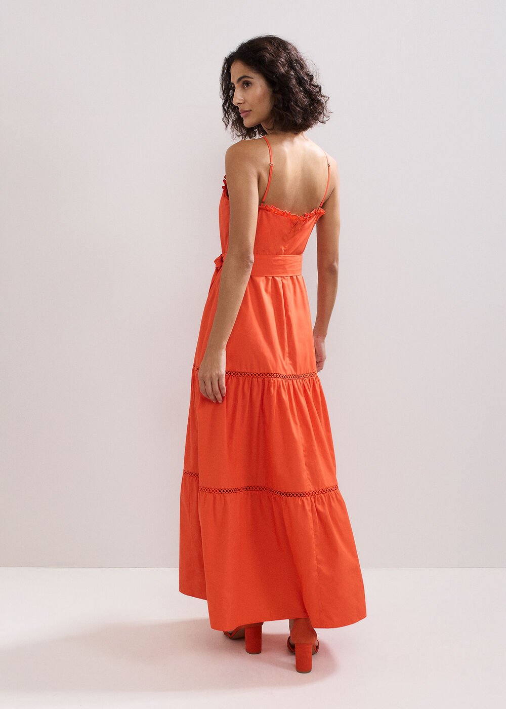 Nolia Cotton Dress Orange