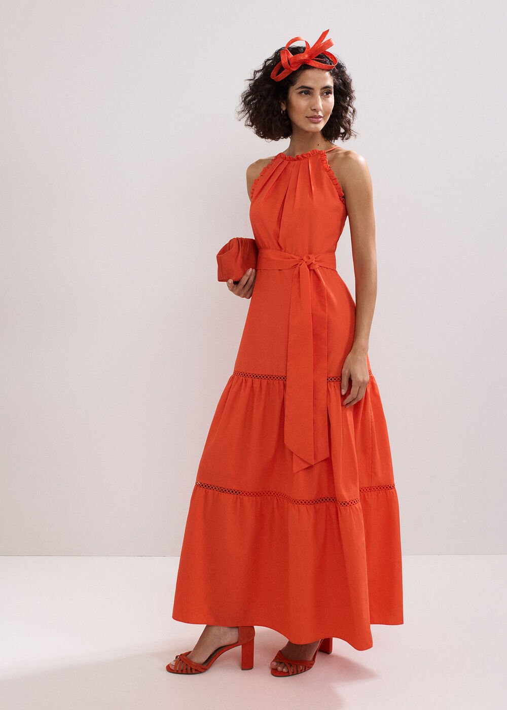Nolia Cotton Dress Orange
