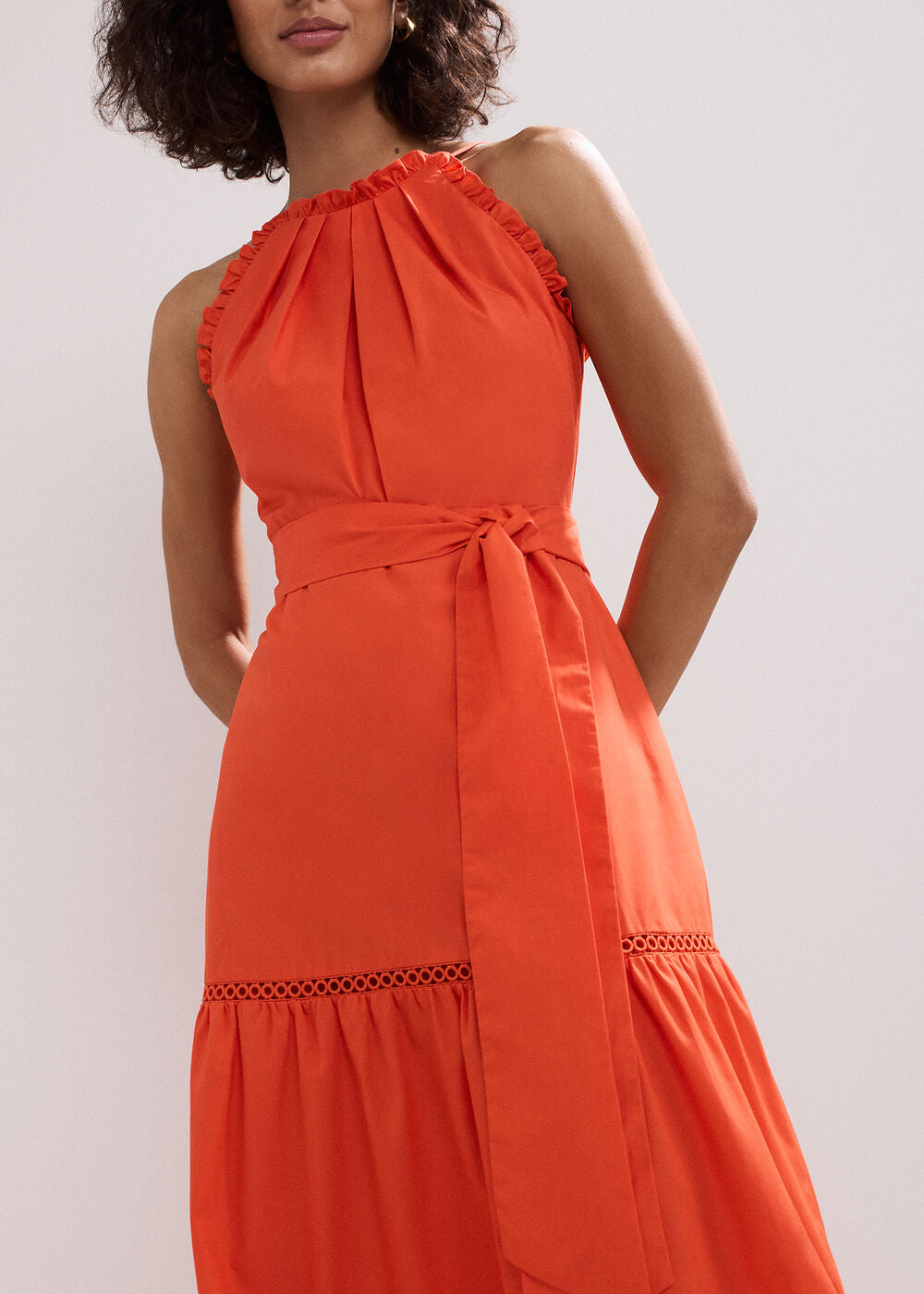 Nolia Cotton Dress Orange