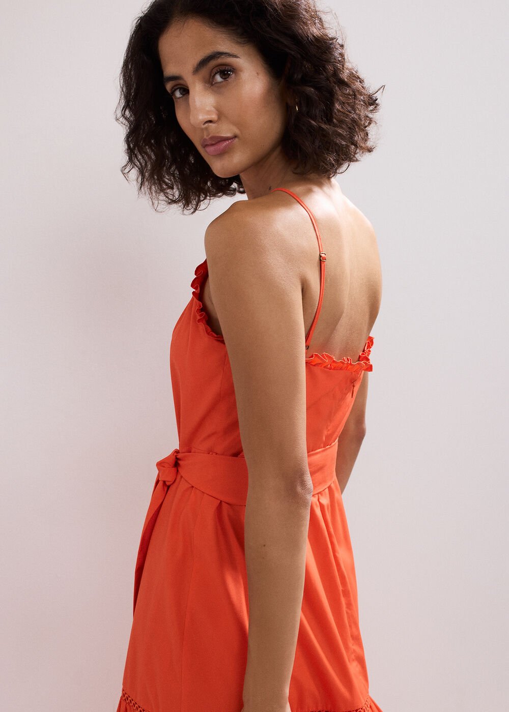 Nolia Cotton Dress Orange