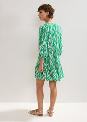 Penele Squiggle Dress Green
