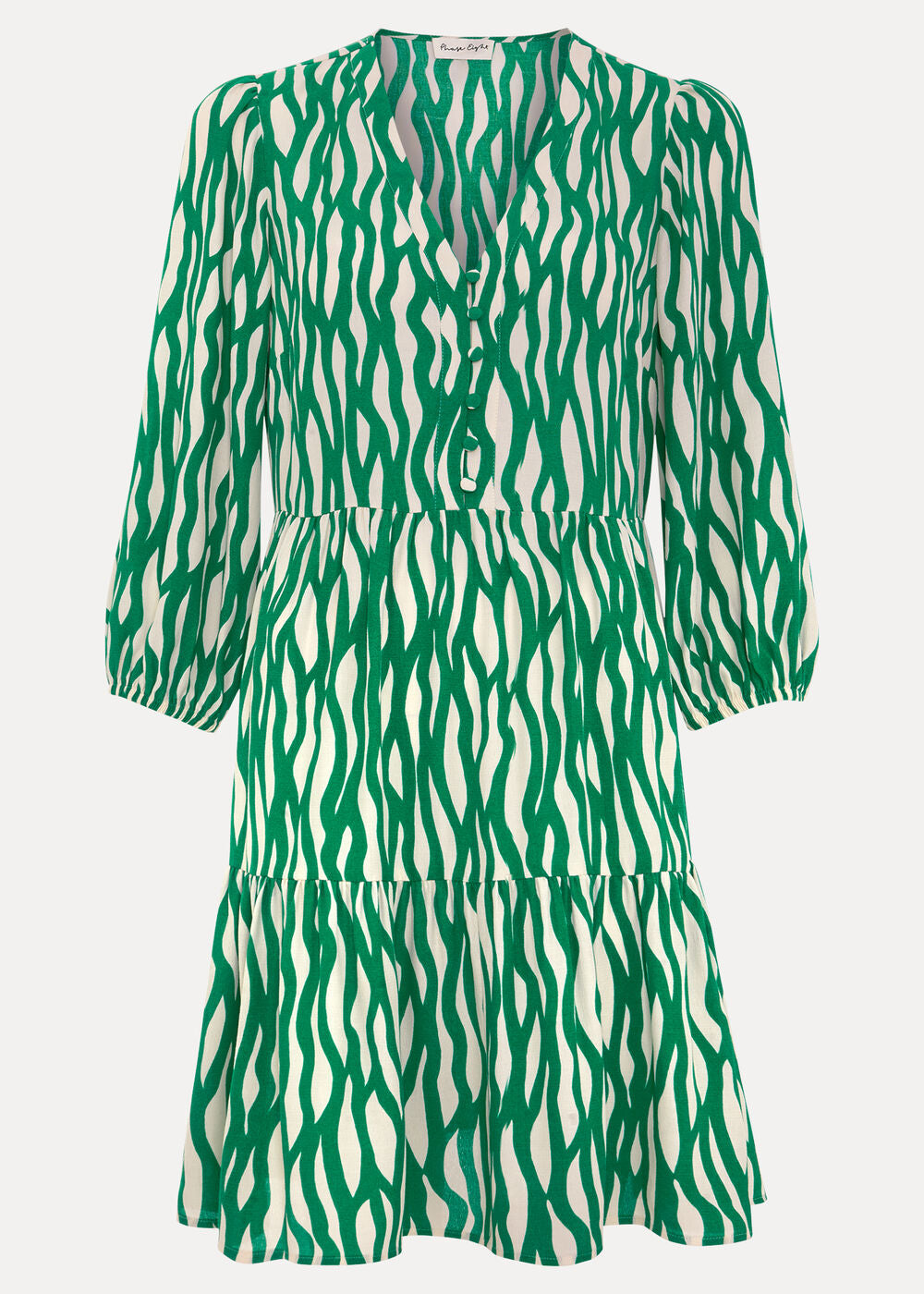 Penele Squiggle Dress Green