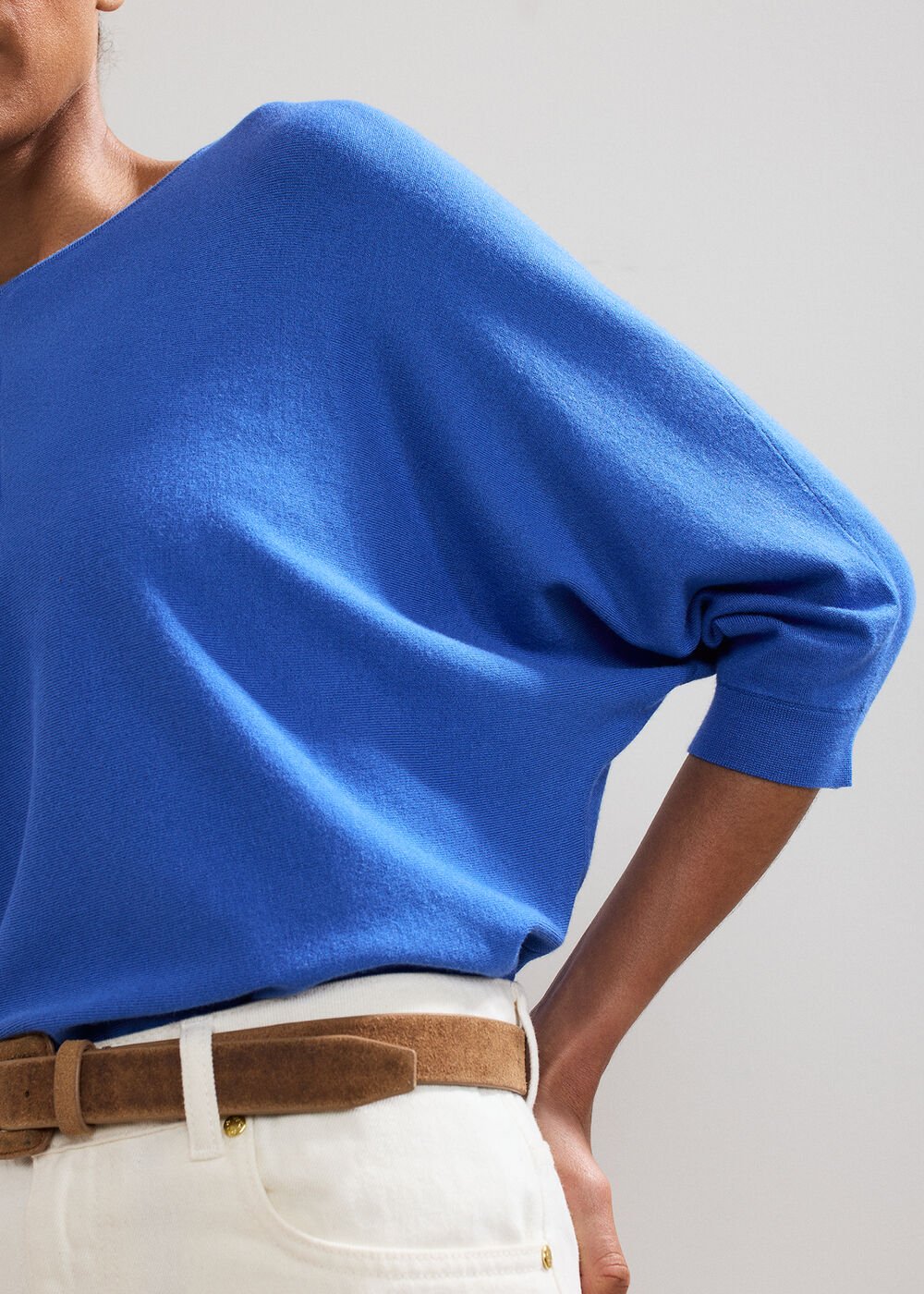 Cristine Knit Top Blue