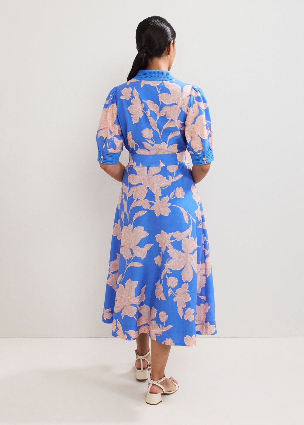 Petite Floral Dress Blue