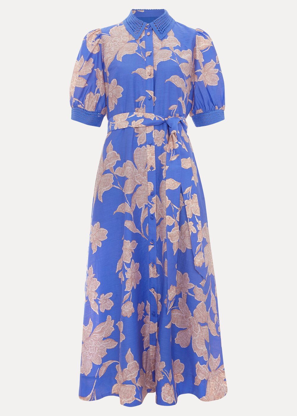 Petite Floral Dress Blue