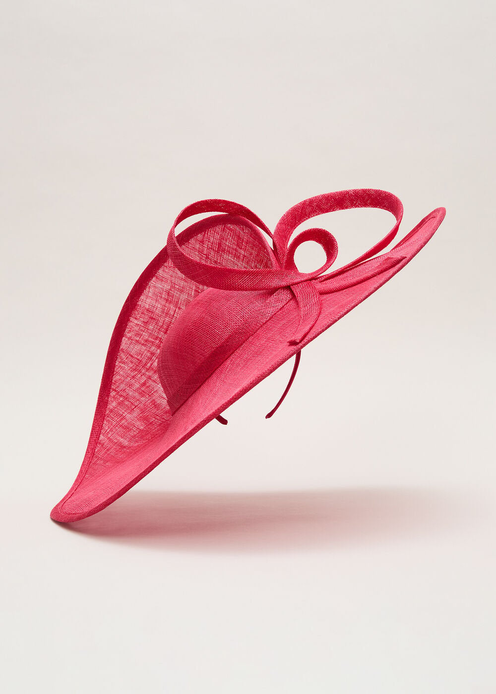 Twist Back Statement Fascinator Coral