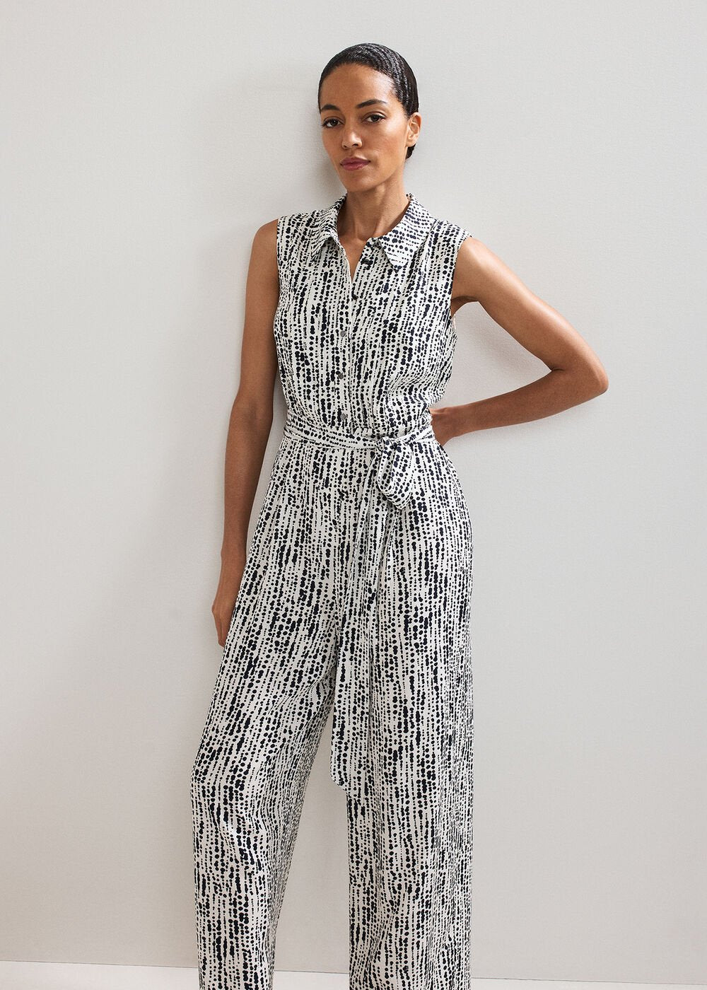 Petite Janine Spot Black/Ivory