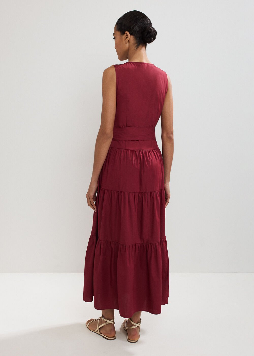 Clarissa Midi Dress Burgundy