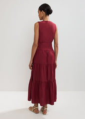 Clarissa Midi Dress Burgundy