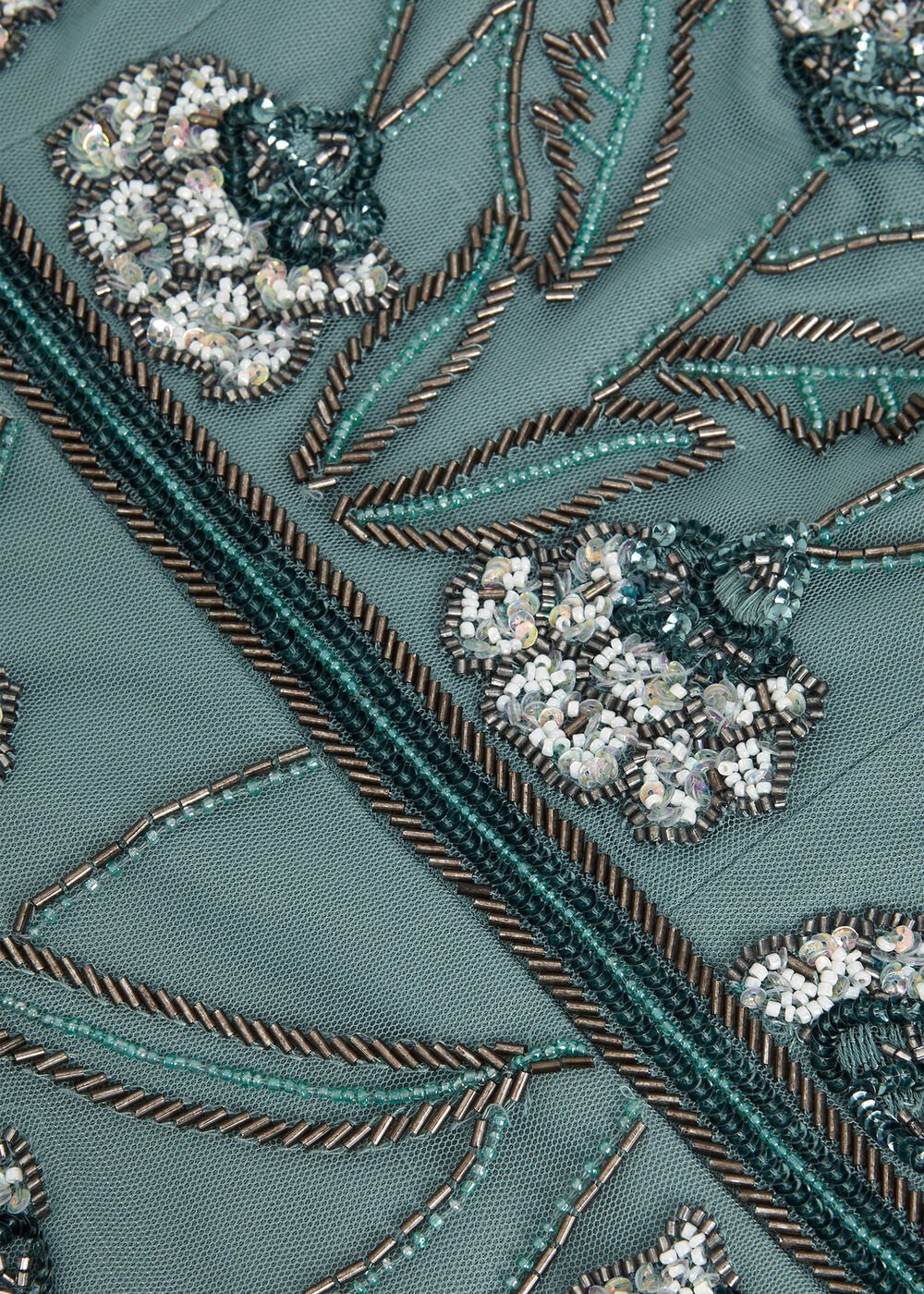 Evonne Beaded Dress Pale Green