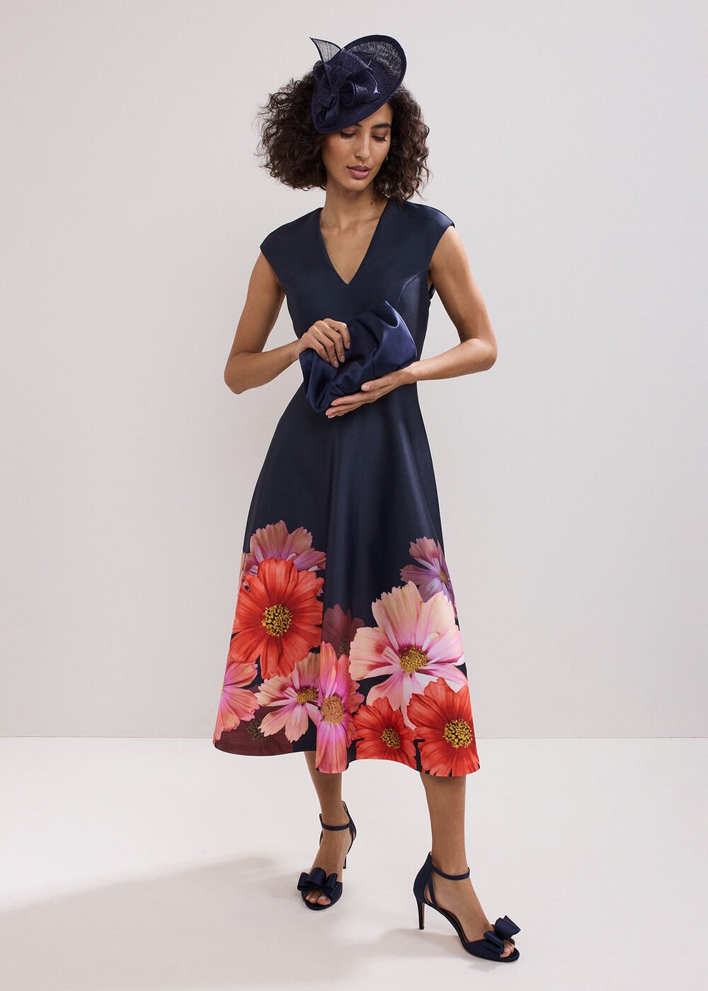 Rakhi Scuba Dress Navy