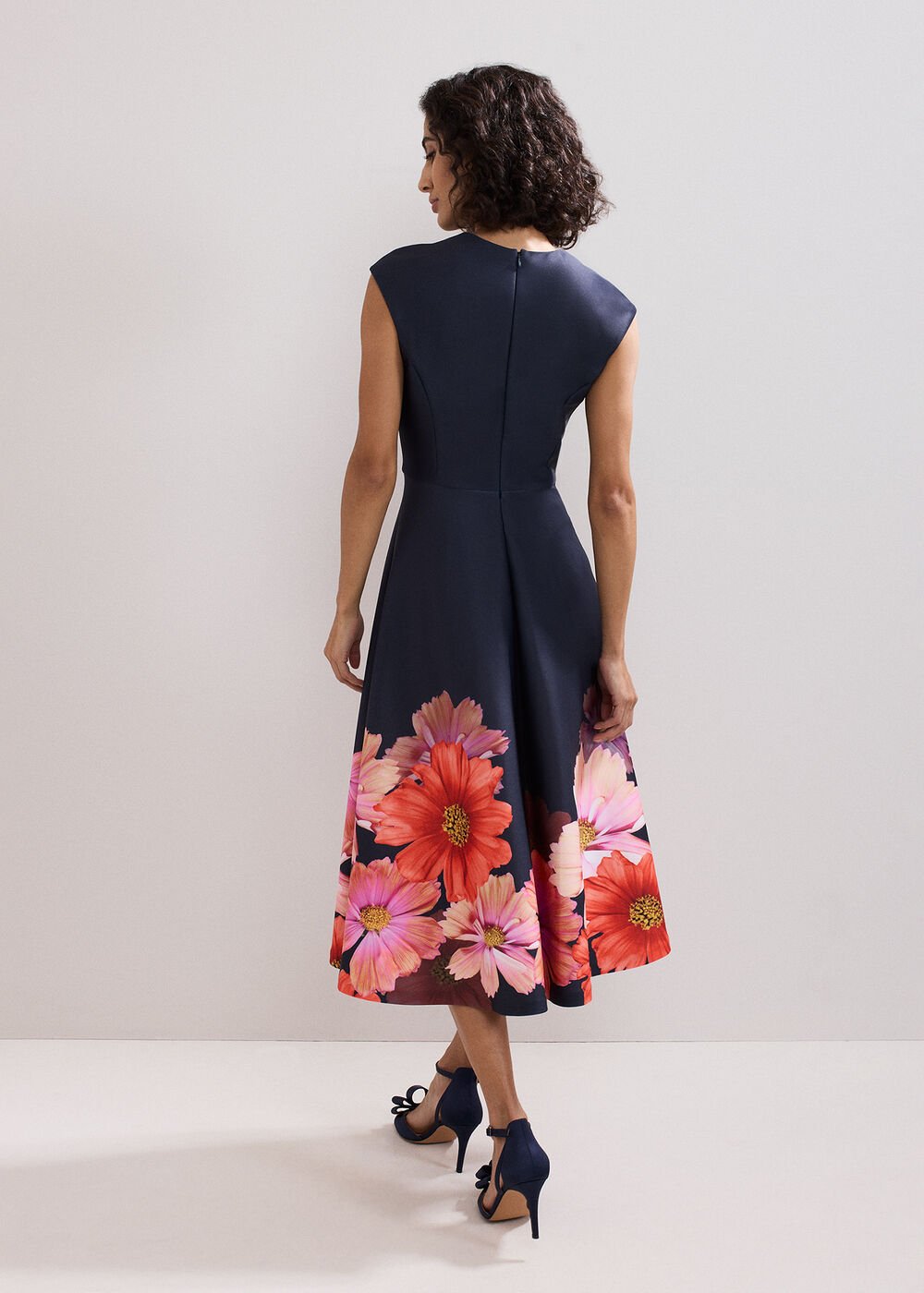 Rakhi Scuba Dress Navy