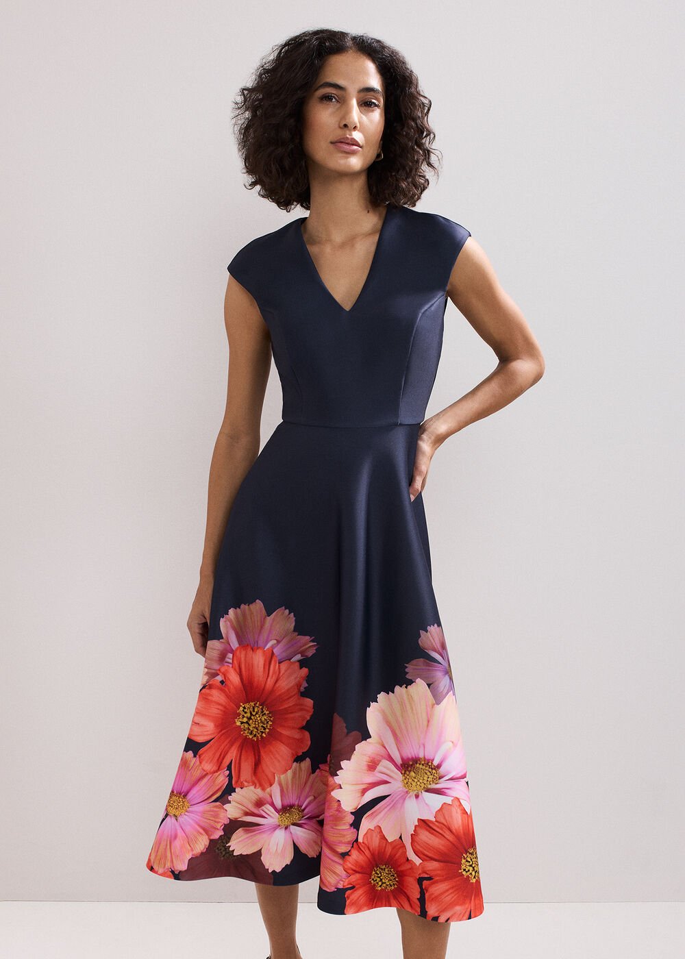 Rakhi Scuba Dress Navy