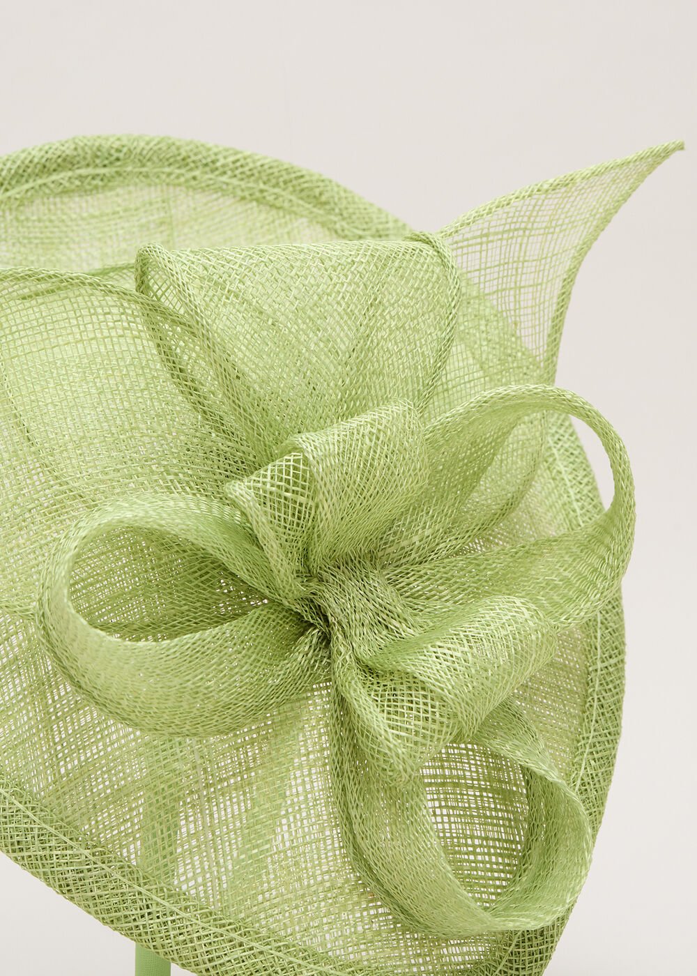 Mini Oval Fascinator Pale Green