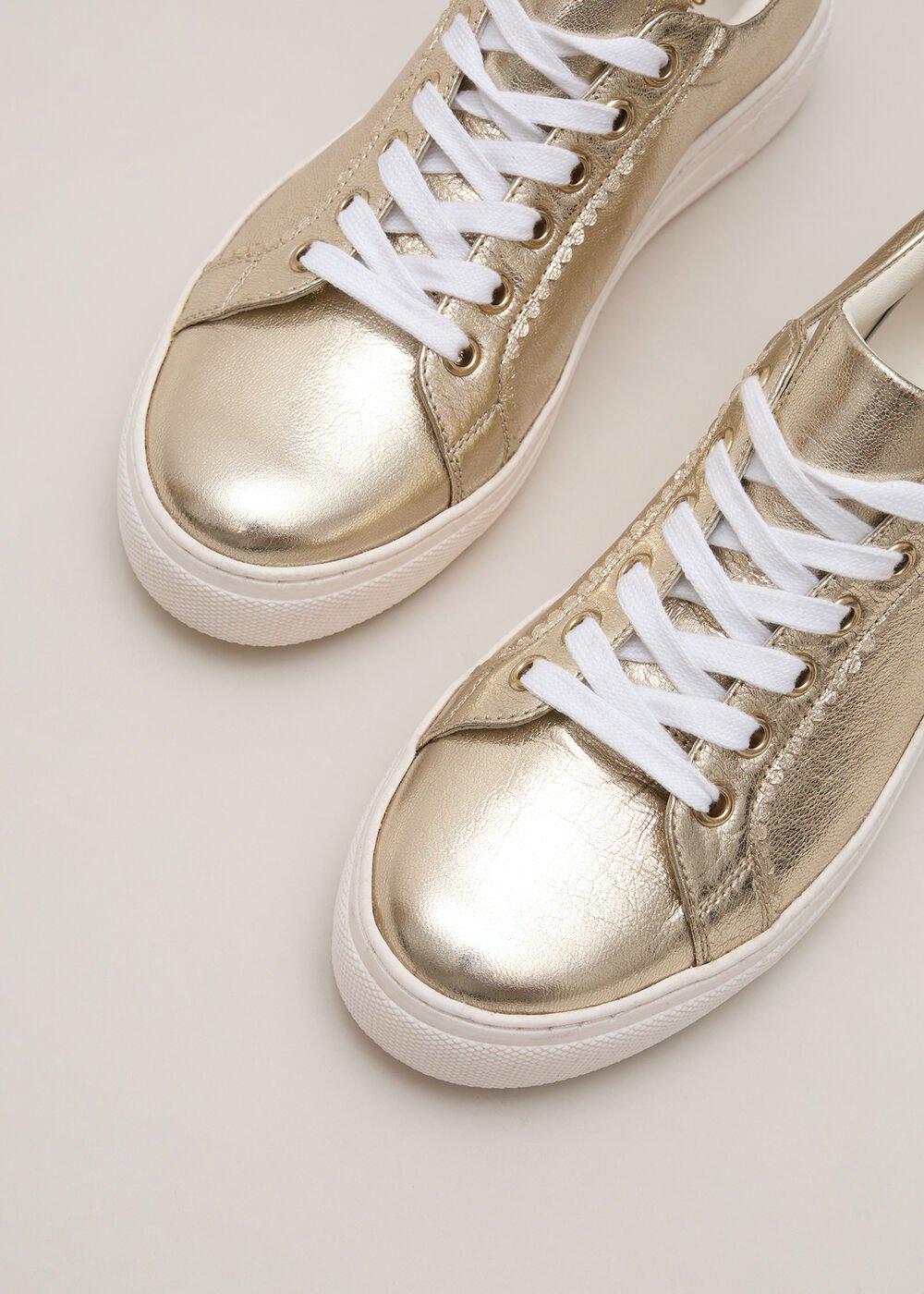 Metallic Trainer Gold