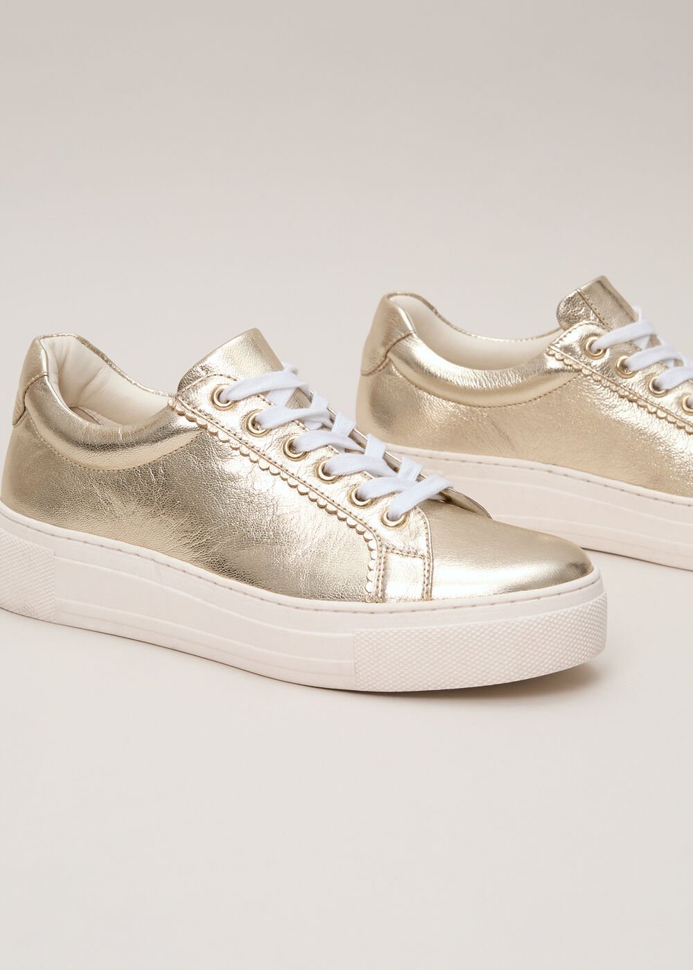 Metallic Trainer Gold