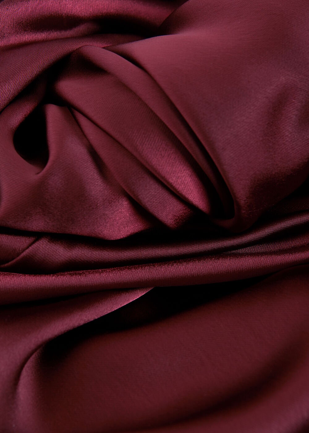 Felicity Satin Dress Burgundy