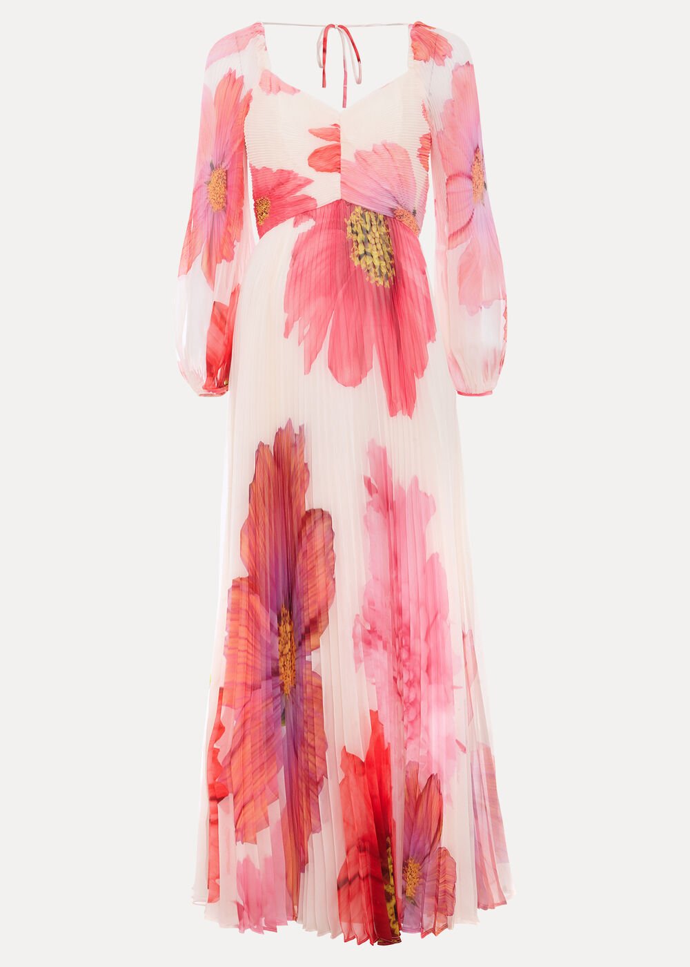 Reanna Pleated Dress Ivory