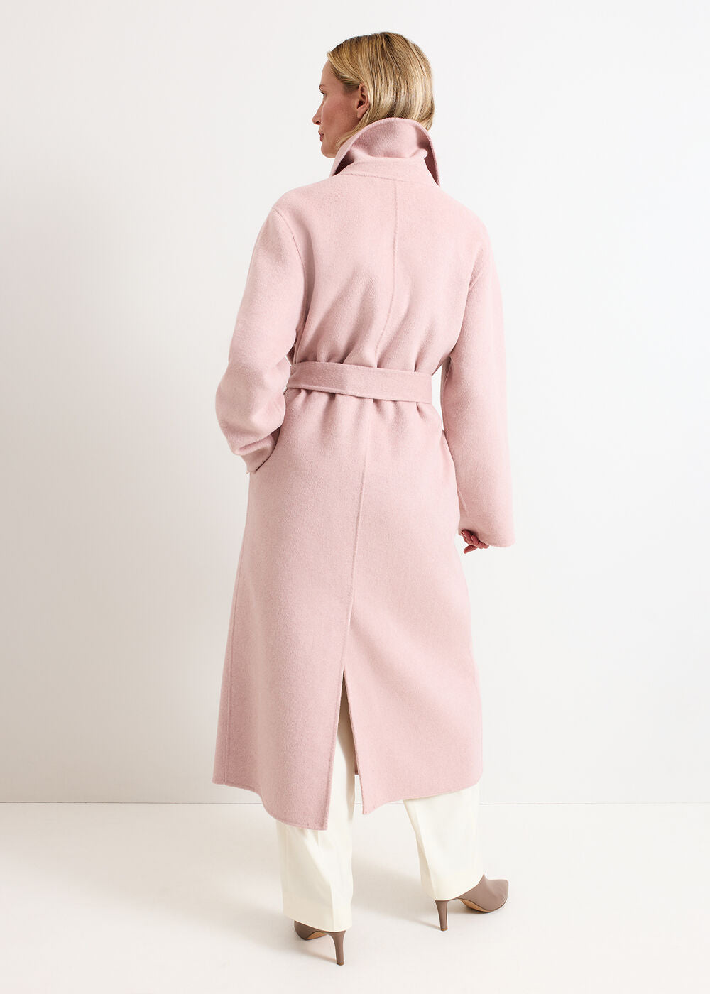 Darcy Pink Wool Coat Pink