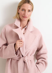 Darcy Pink Wool Coat Pink