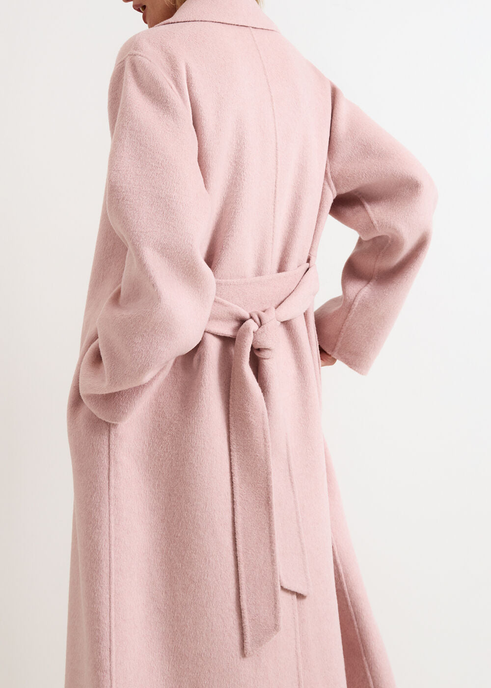 Darcy Pink Wool Coat Pink