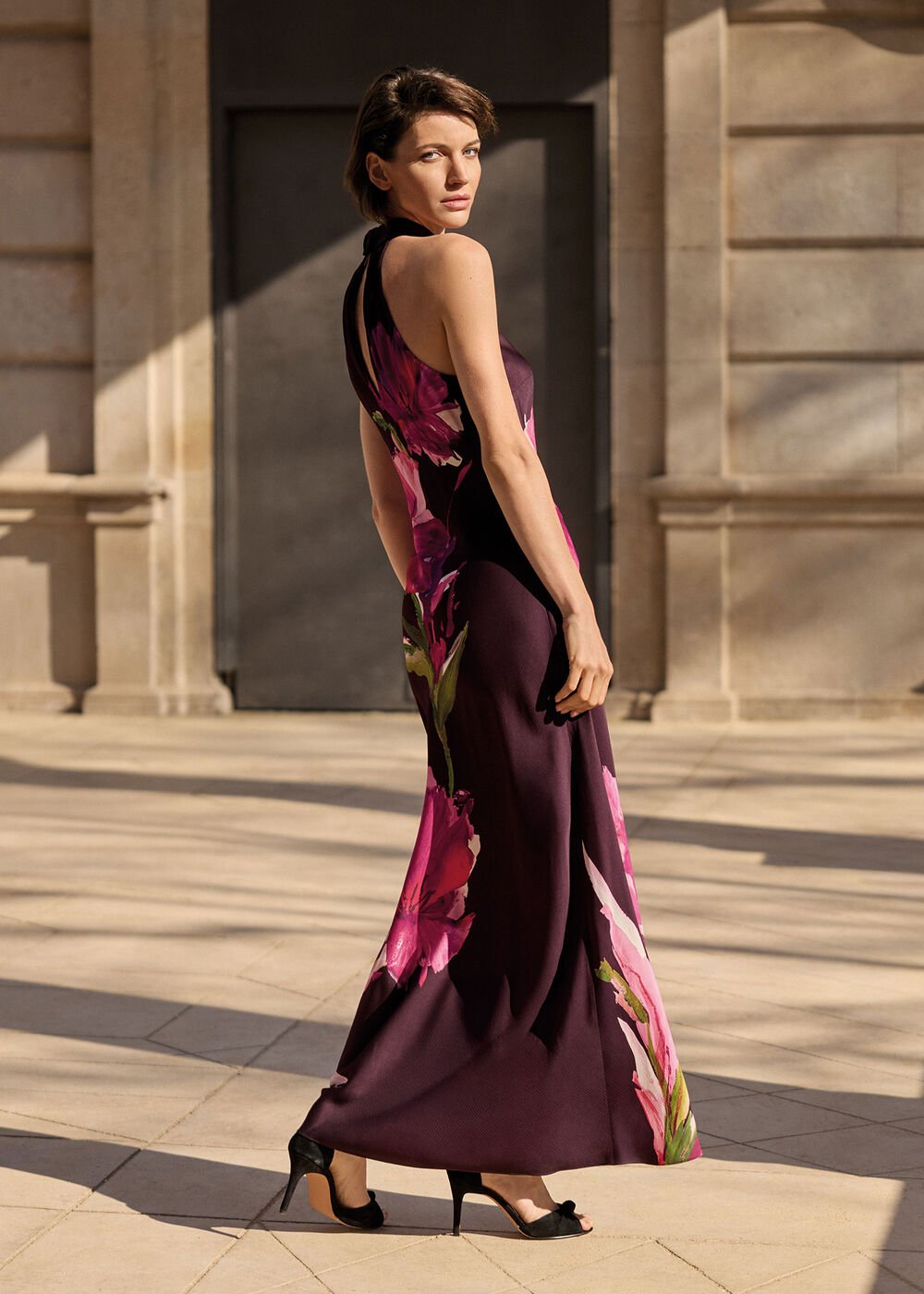 Marcella Satin Dress Multi