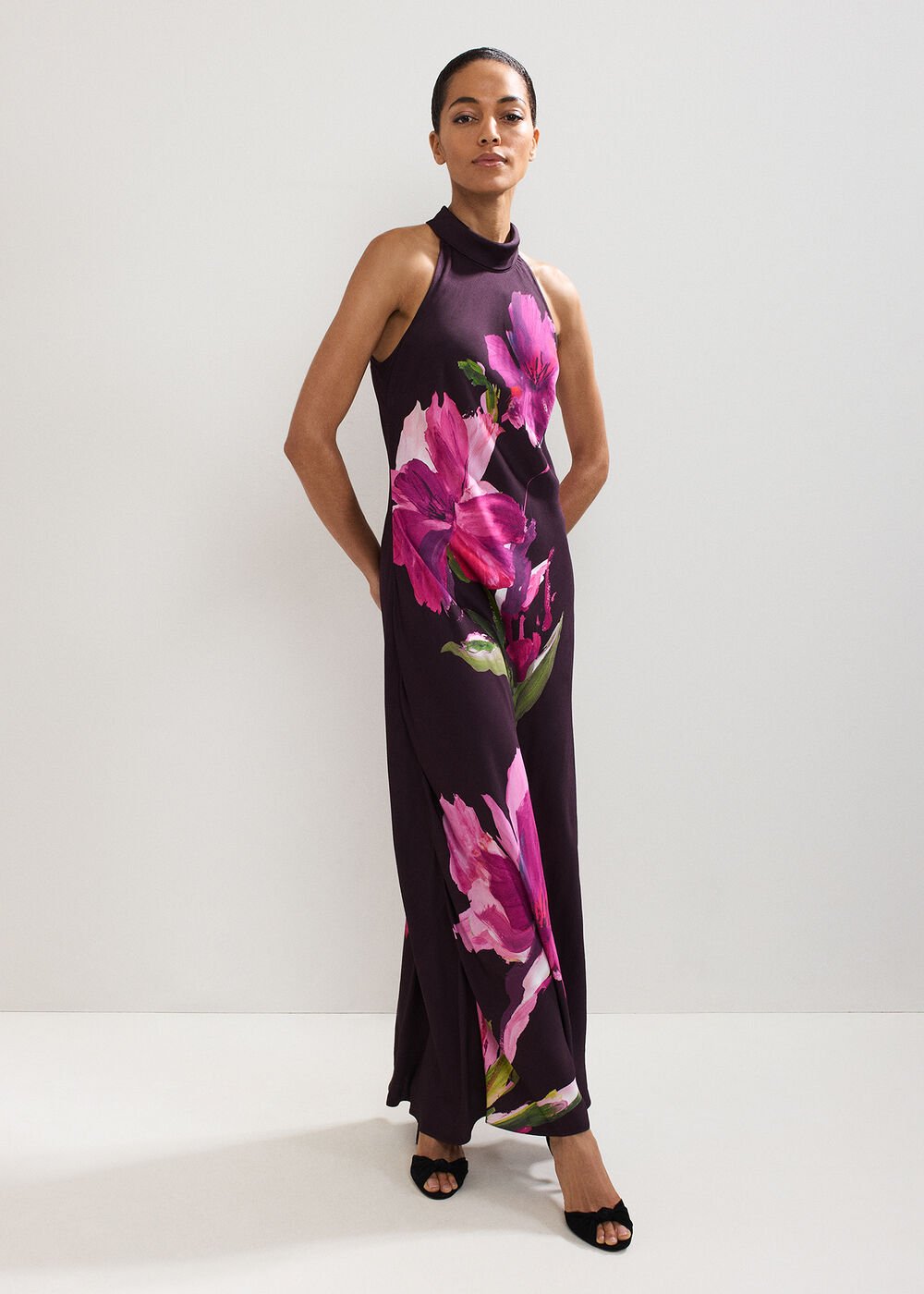 Marcella Satin Dress Multi