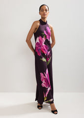 Marcella Satin Dress Multi