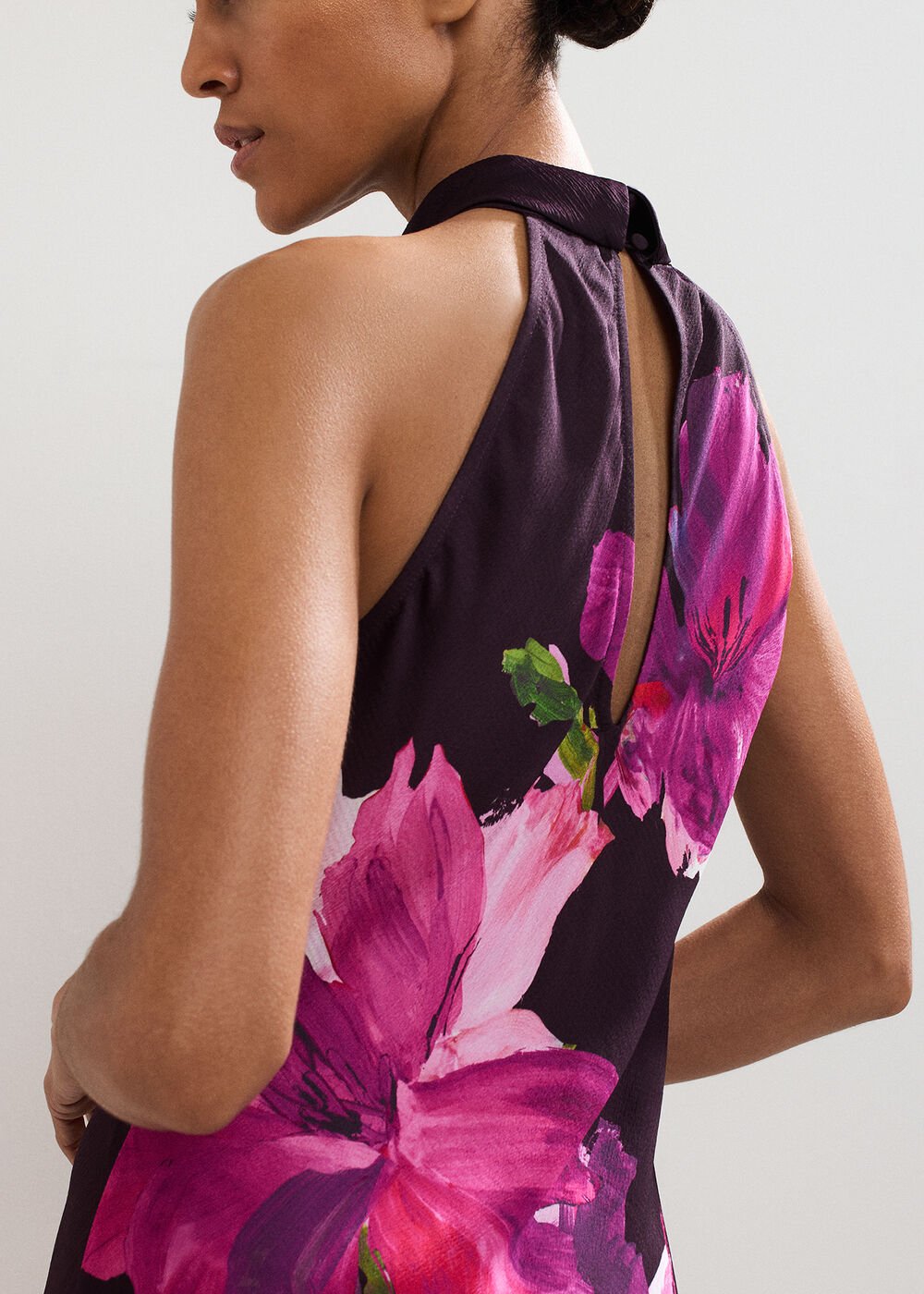 Marcella Satin Dress Multi