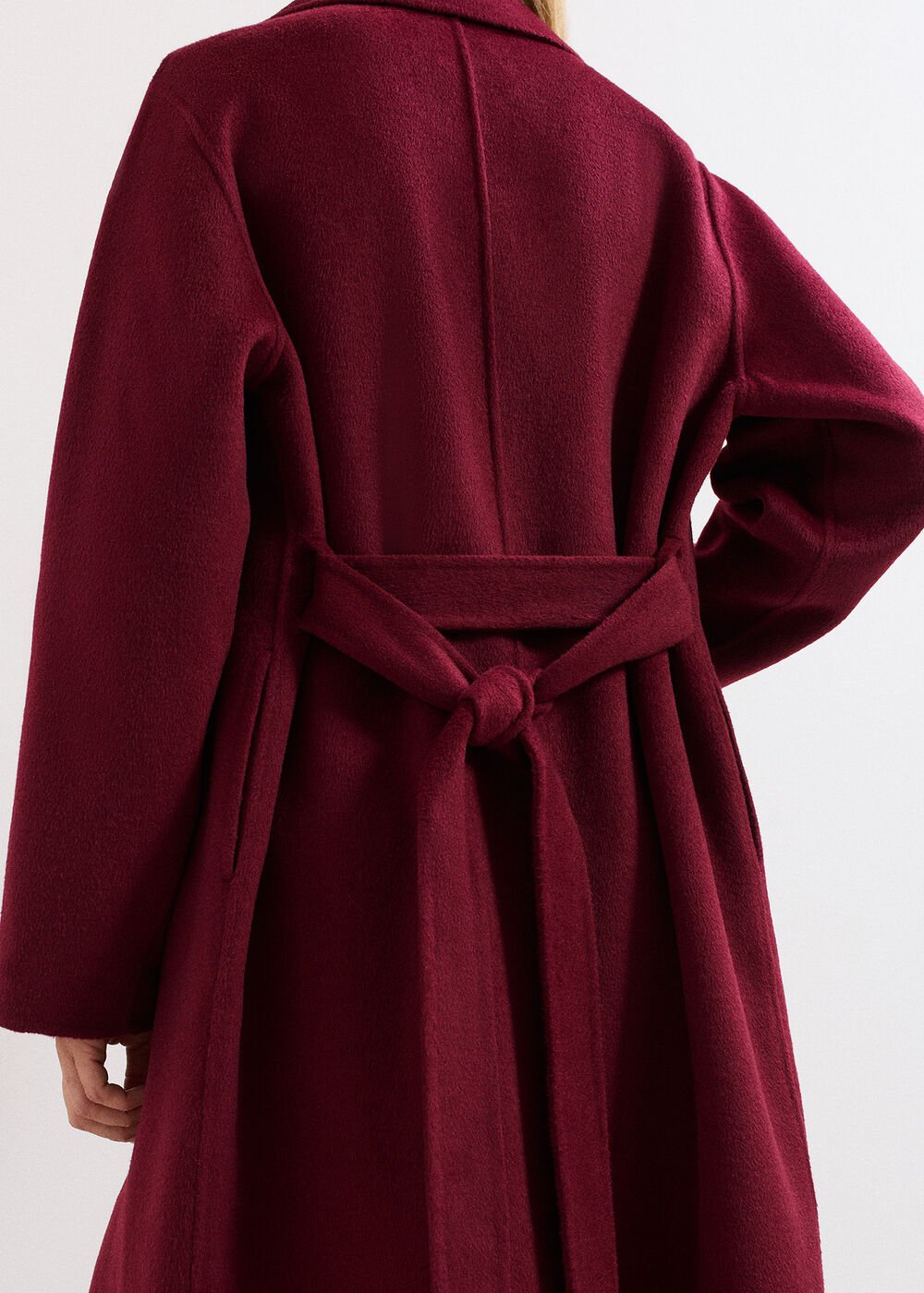 Darcy Wool Coat Dark Red