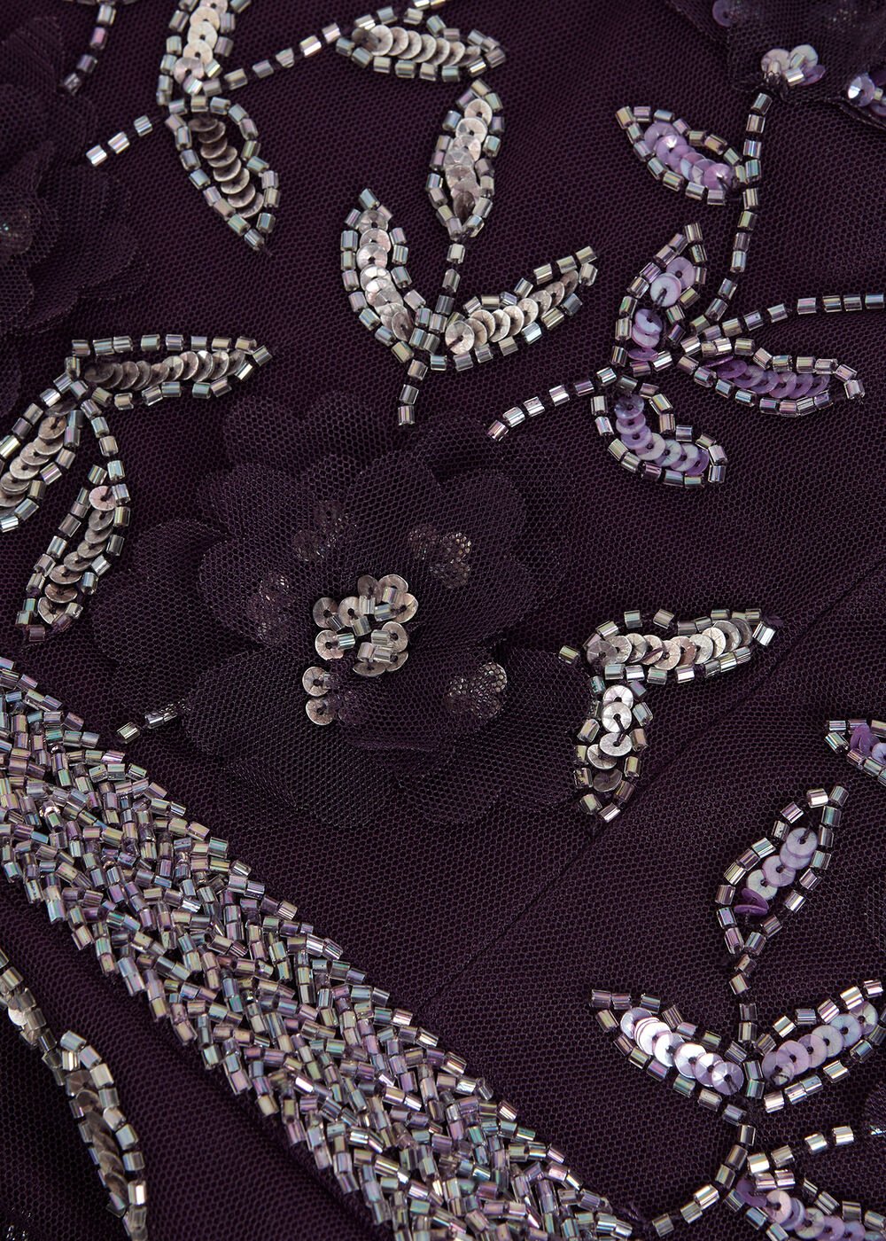 Kaida Beaded Dress Purple