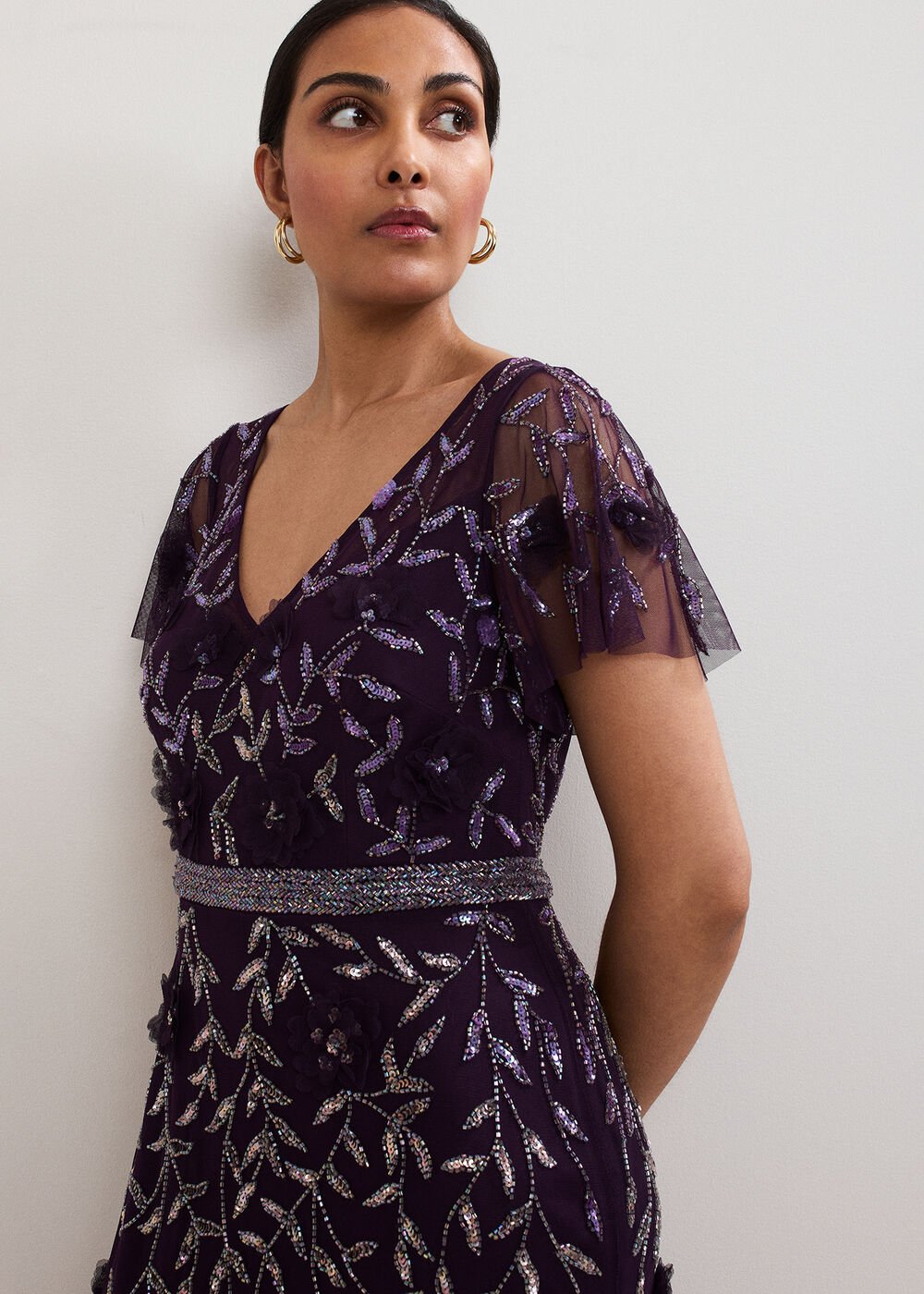 Petite Kaida Dress Purple