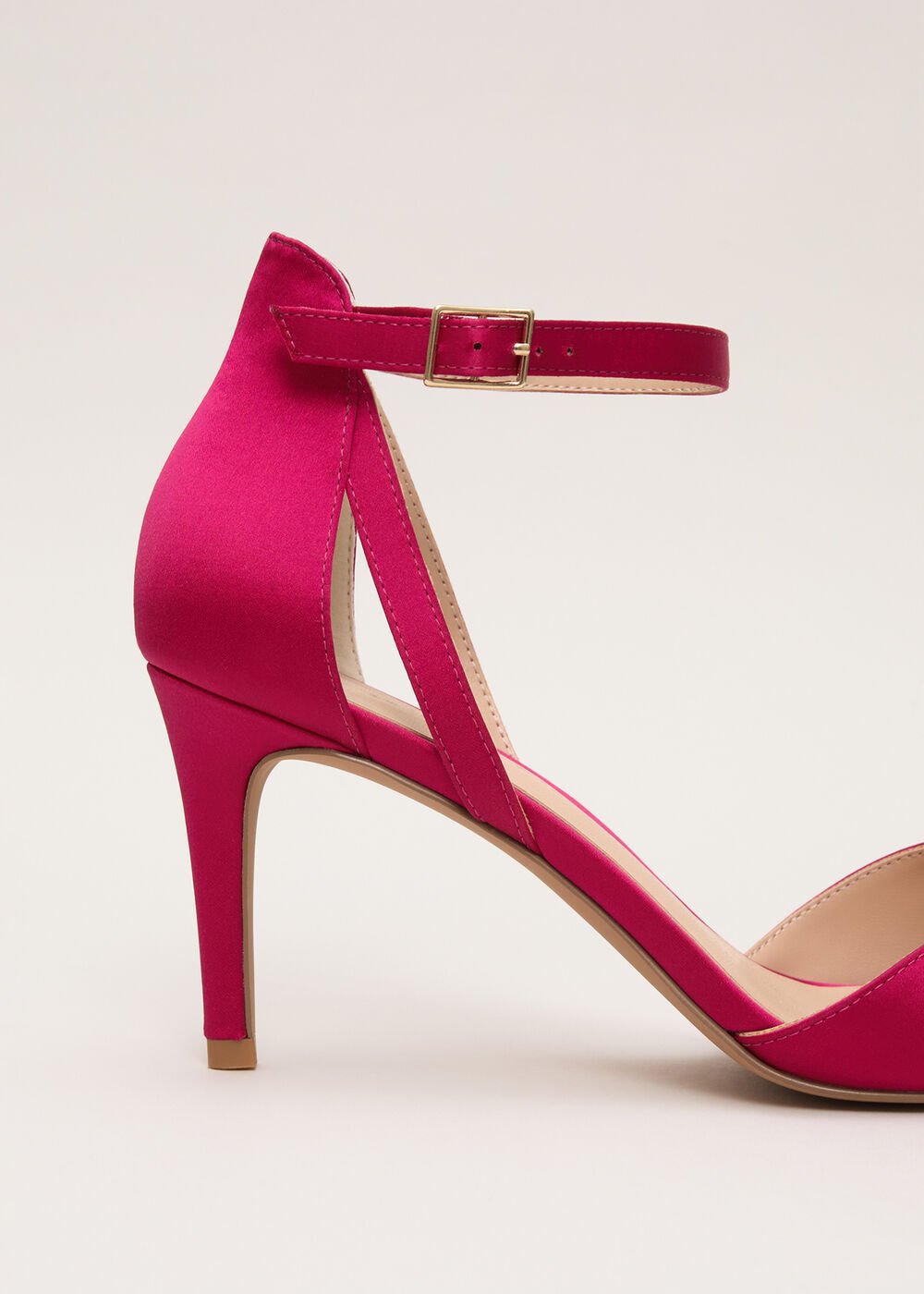 Satin Bow Sandals Pink