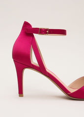 Satin Bow Sandals Pink